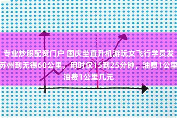 专业炒股配资门户 国庆坐直升机游玩女飞行学员发声：苏州到无锡60公里，用时仅15到25分钟，油费1公里几元